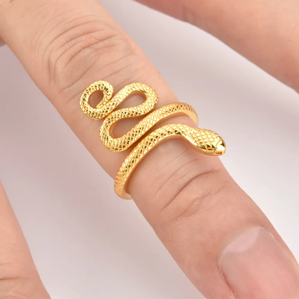 Ring „Serpina“ – Verstellbarer Schlangenring aus 925er Sterling Silber