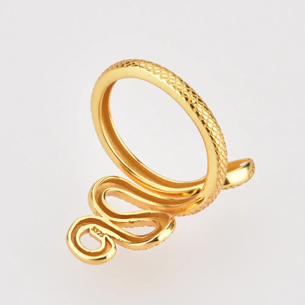 Ring „Serpina“ – Verstellbarer Schlangenring aus 925er Sterling Silber
