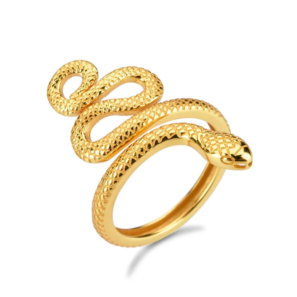 Ring „Serpina“ – Verstellbarer Schlangenring aus 925er Sterling Silber