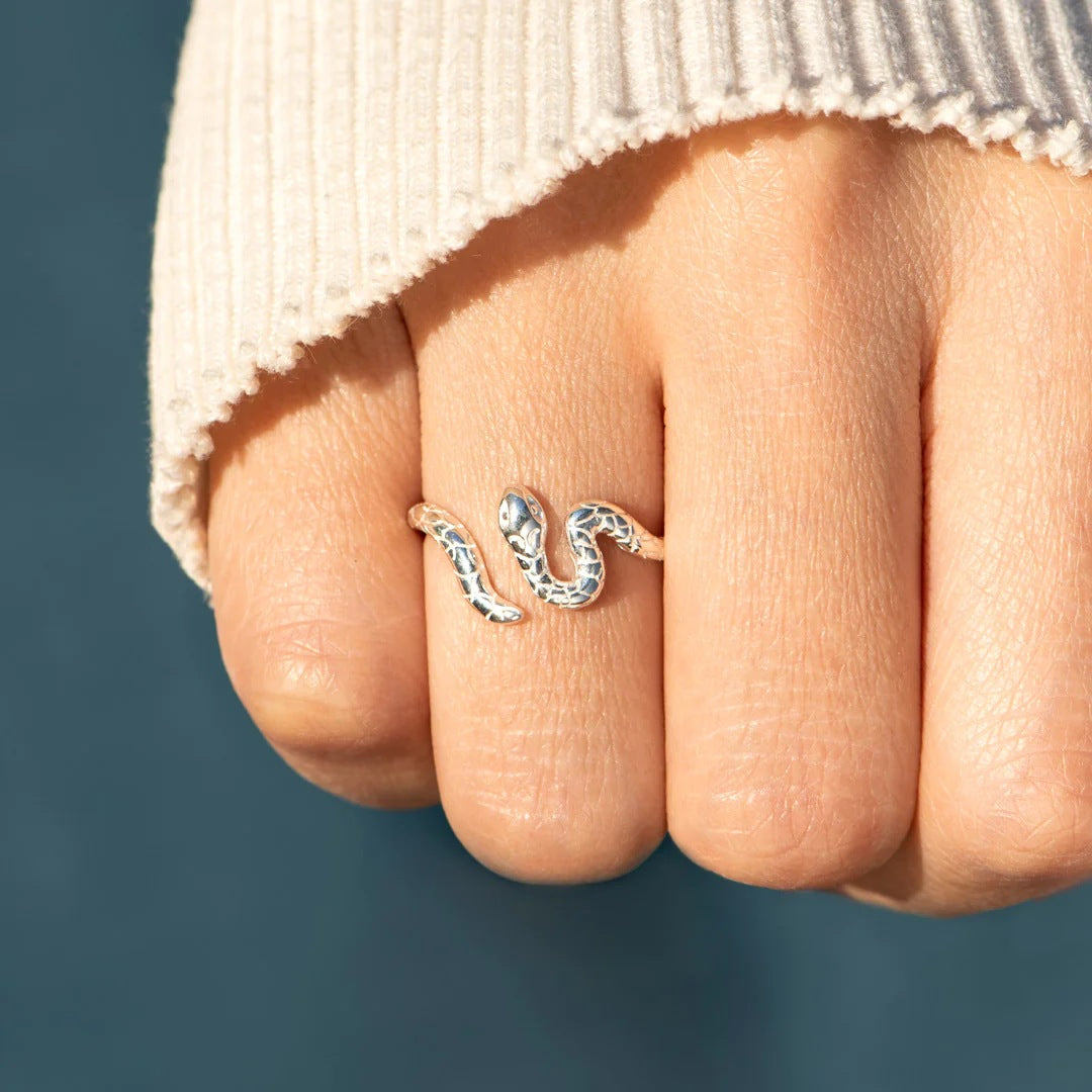 Ring „Nahara“ – Schlangenring aus 925er Sterling Silber