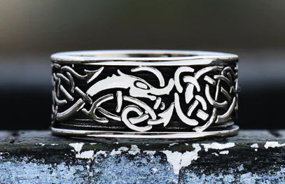 Ring „Varen“ – Vintage Herrenring aus Edelstahl im Statement-Design
