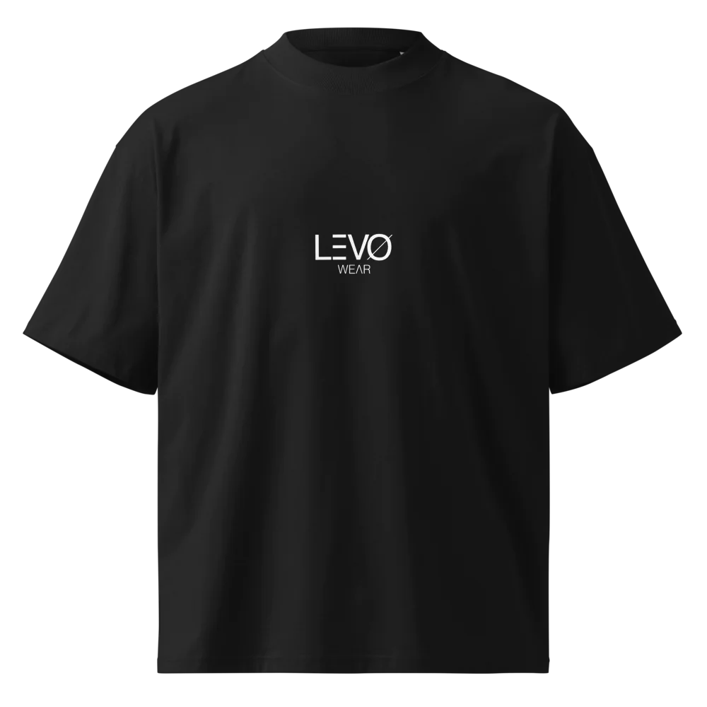 LÉVO Oversized TEE „Hale“ – High Neck Unisex Shirt aus Bio-Baumwolle