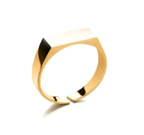 Ring „Caelan“ – Schlanker Herrenring aus poliertem Edelstahl